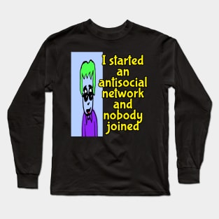 antisocial network tee Long Sleeve T-Shirt